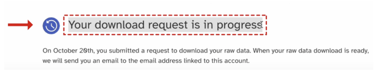 Step 7 - Wait for the email