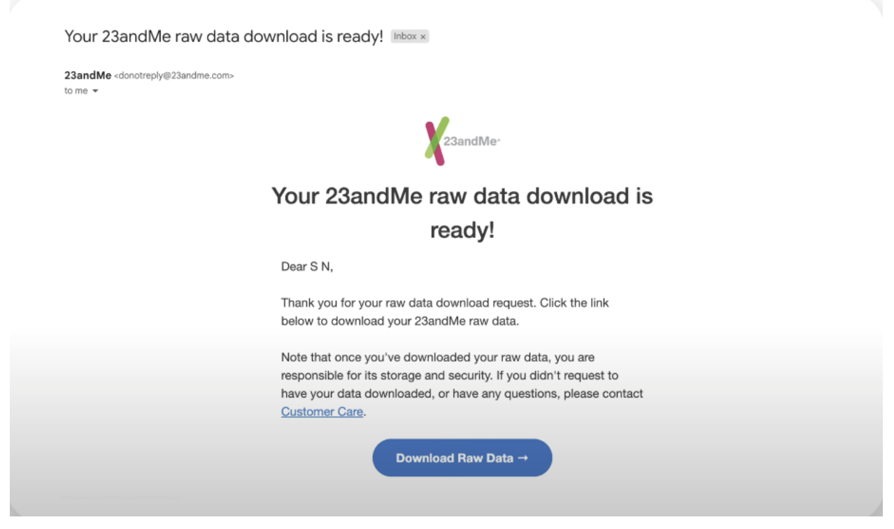 Step 8 - Download from the email